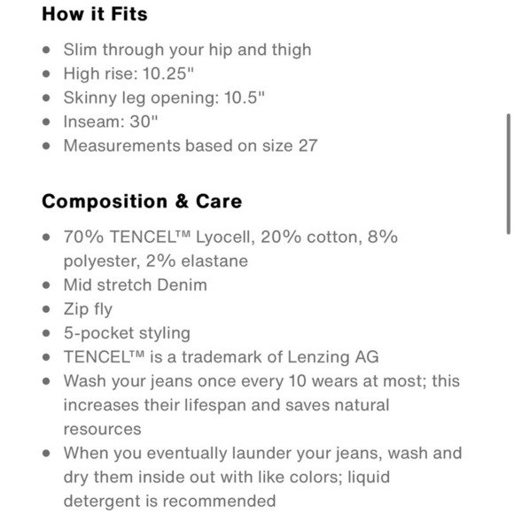 Levi’s 721 high rise skinny size 25 - Picture 4 of 9